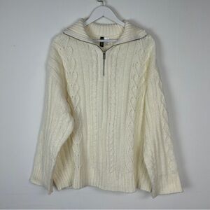 H&M Divided Quarter Zip Sweater XL